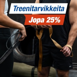 Treenitarvikkeita jopa 25 %